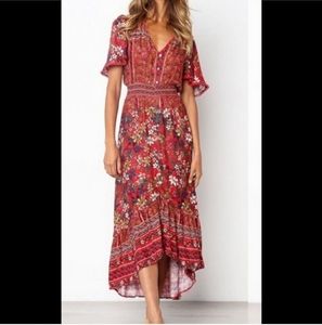 Aly Daly Boho Hi Lo Dress Size Small